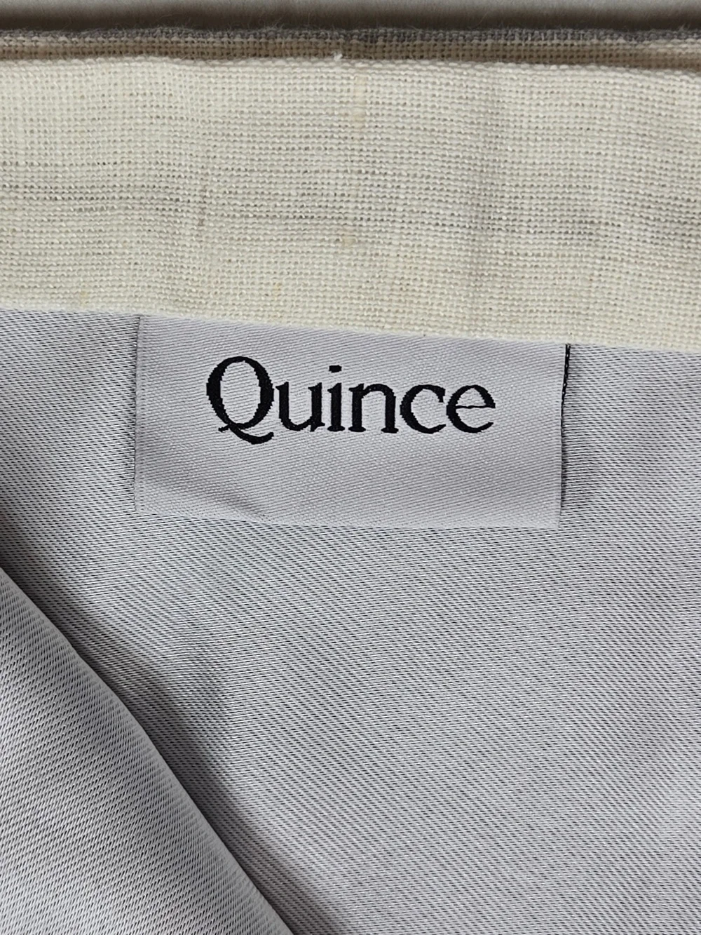 NWT QUINCE Set 2 48x84 Coastal Stripe Linen Cotton True Blackout Curtains 9201